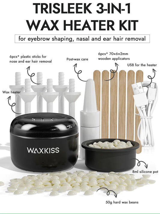 LAB - Waxkiss - Trisleek – Kit Chauffe-Cire 3-en-1