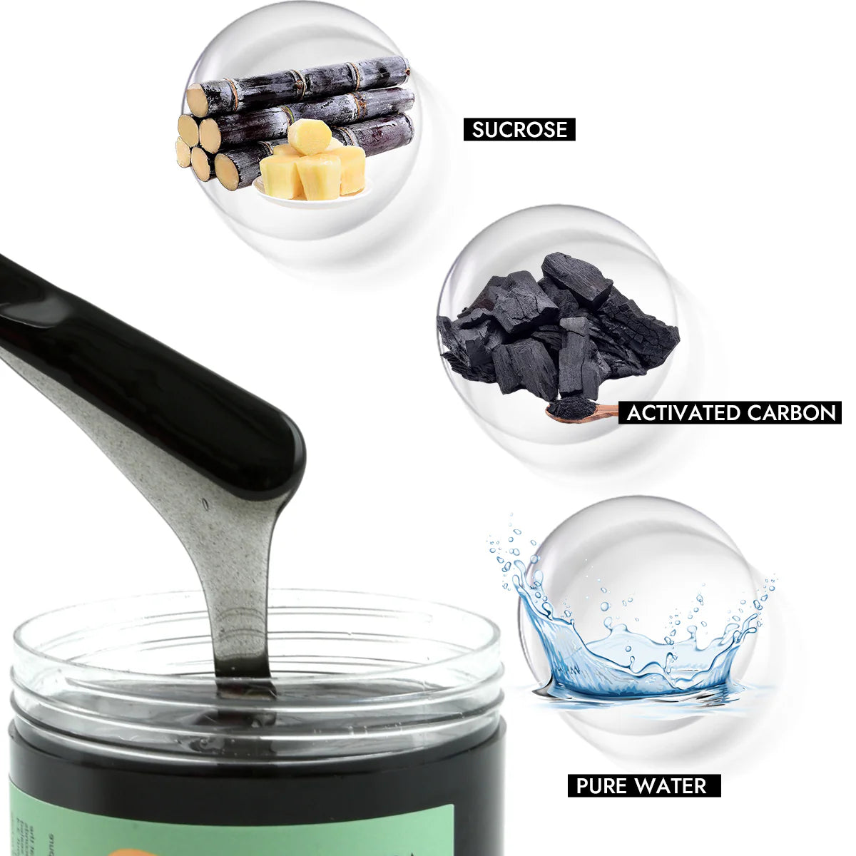 LAB - Waxkiss - Kit de Cire au Sucre Charbon Bio
