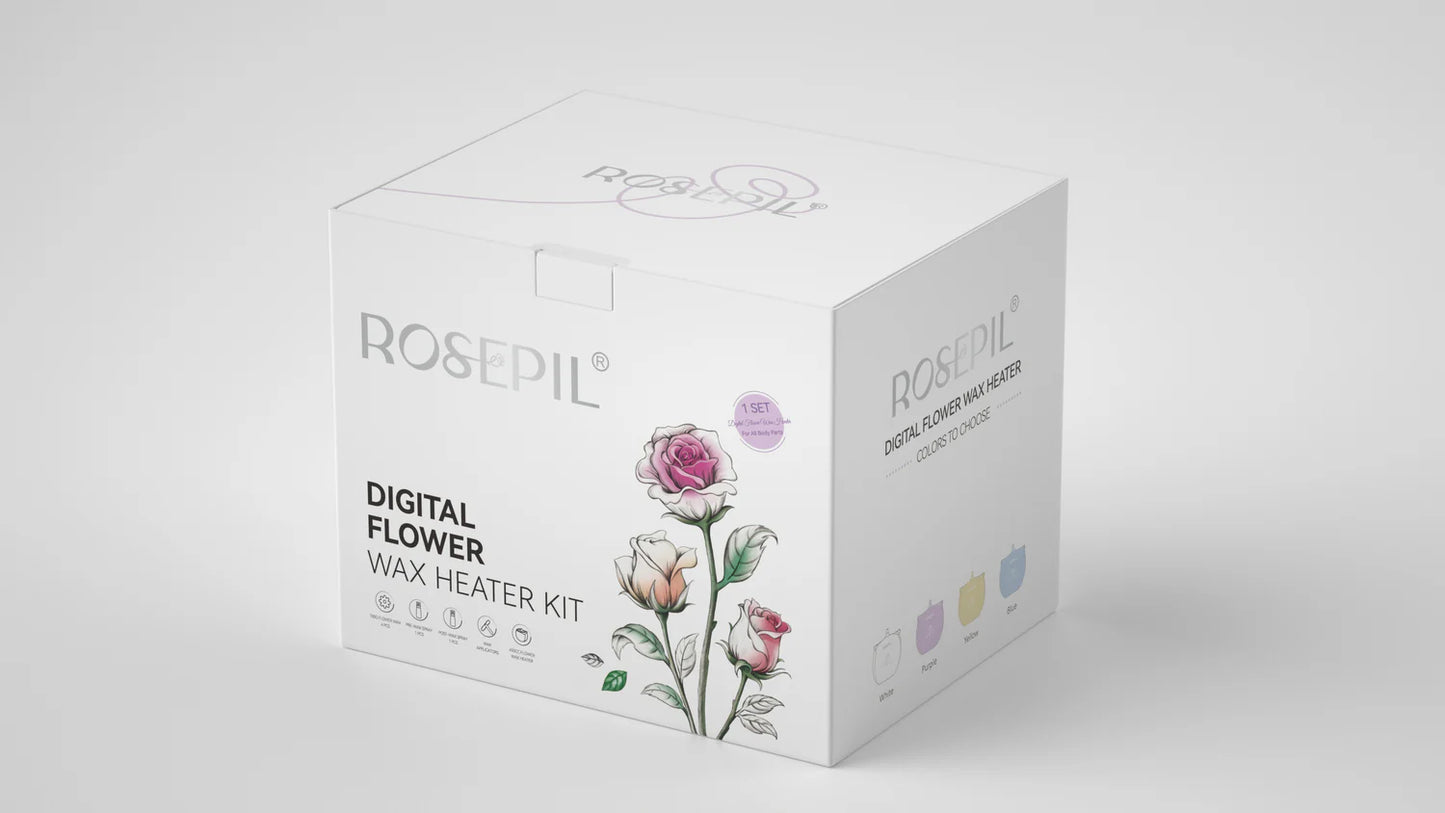 LAB - Waxkiss - Rosepil – Kit Chauffe-Cire Digital Flower
