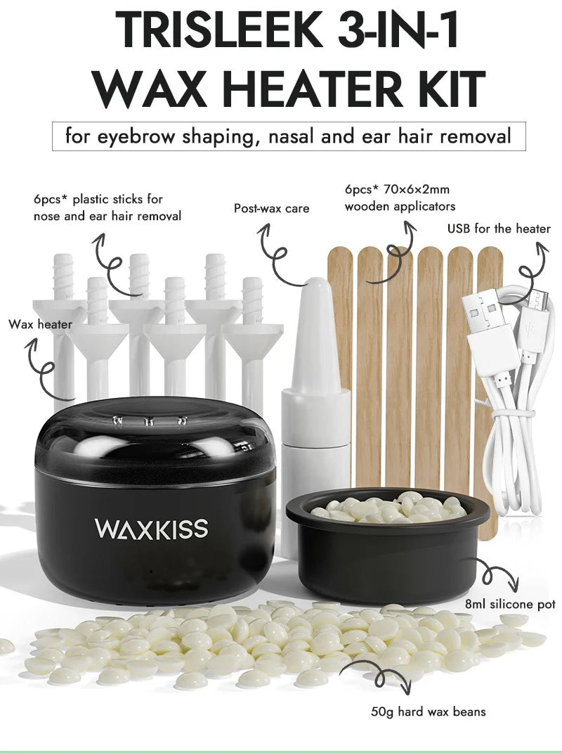 LAB - Waxkiss - Trisleek – Kit Chauffe-Cire 3-en-1