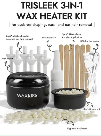 LAB - Waxkiss - Trisleek – Kit Chauffe-Cire 3-en-1
