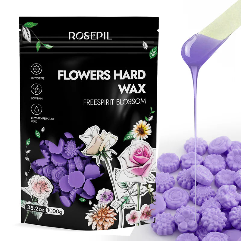 LAB - Waxkiss - Rosepil – Cire Dure en Forme de Fleur