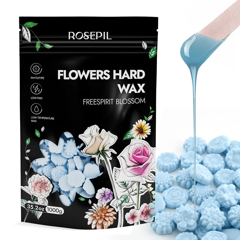 LAB - Waxkiss - Rosepil – Cire Dure en Forme de Fleur