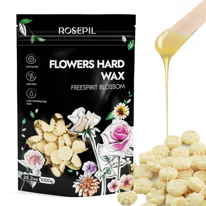 LAB - Waxkiss - Rosepil – Cire Dure en Forme de Fleur