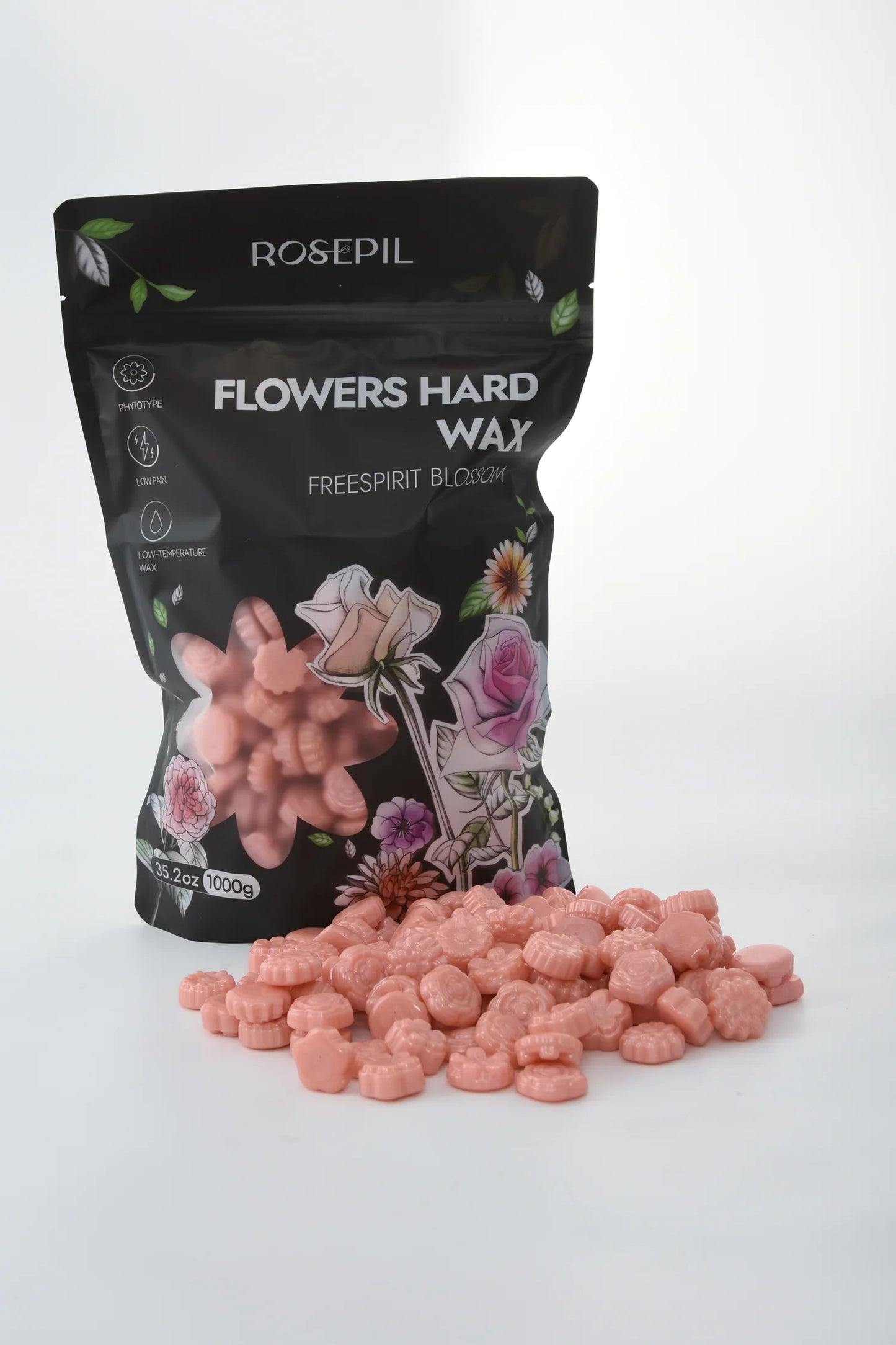LAB - Waxkiss - Rosepil – Cire Dure en Forme de Fleur