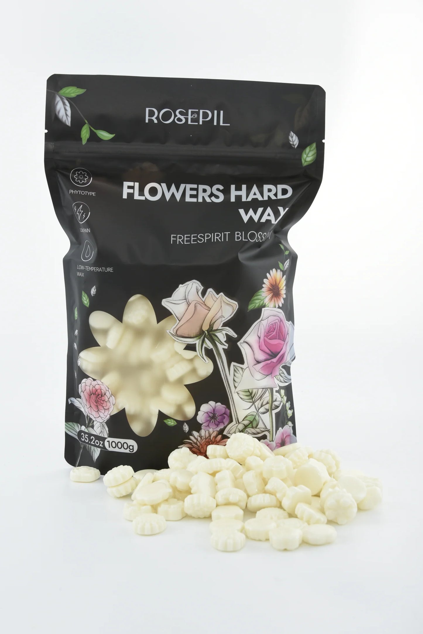 LAB - Waxkiss - Rosepil – Cire Dure en Forme de Fleur