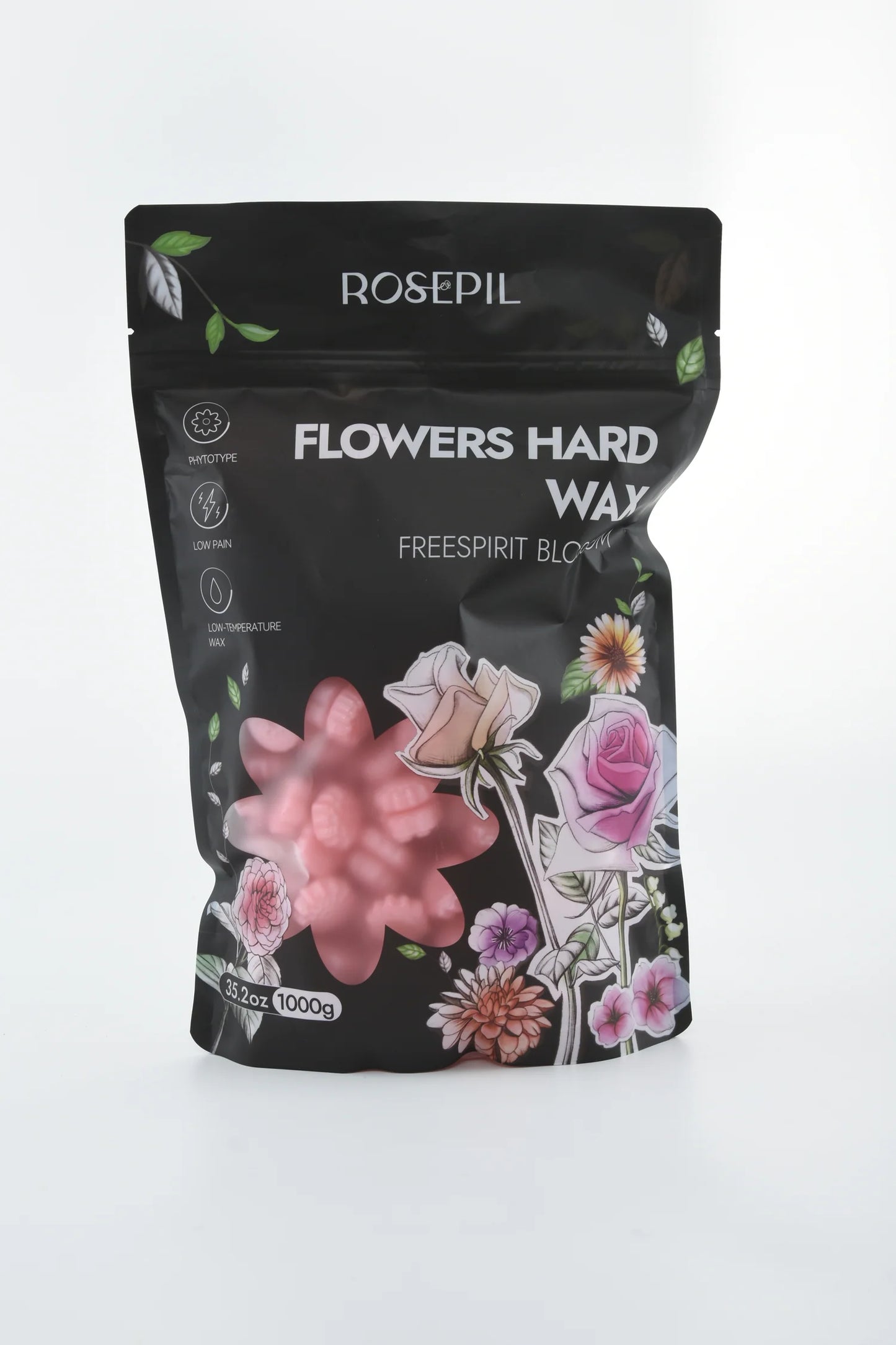 LAB - Waxkiss - Rosepil – Cire Dure en Forme de Fleur