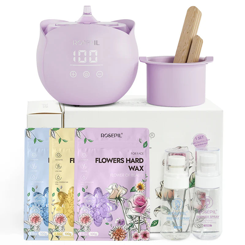 LAB - Waxkiss - Rosepil – Kit Chauffe-Cire Digital Flower