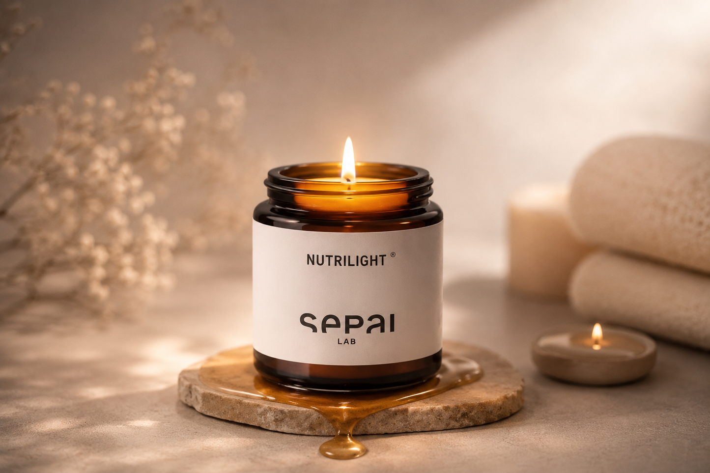 LAB - Sepai - NUTRILIGHT – Bougie de Massage Nourrissante Visage & Corps