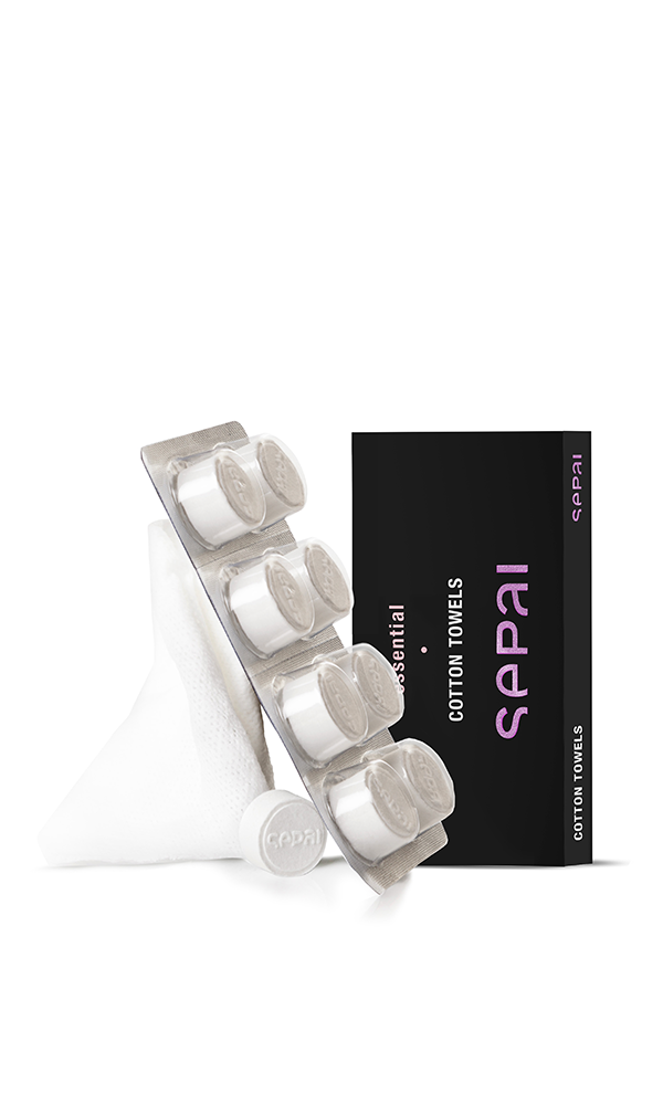 Sepai - Cotton Towels – Serviettes Visage Réutilisables Hydro-Expansibles